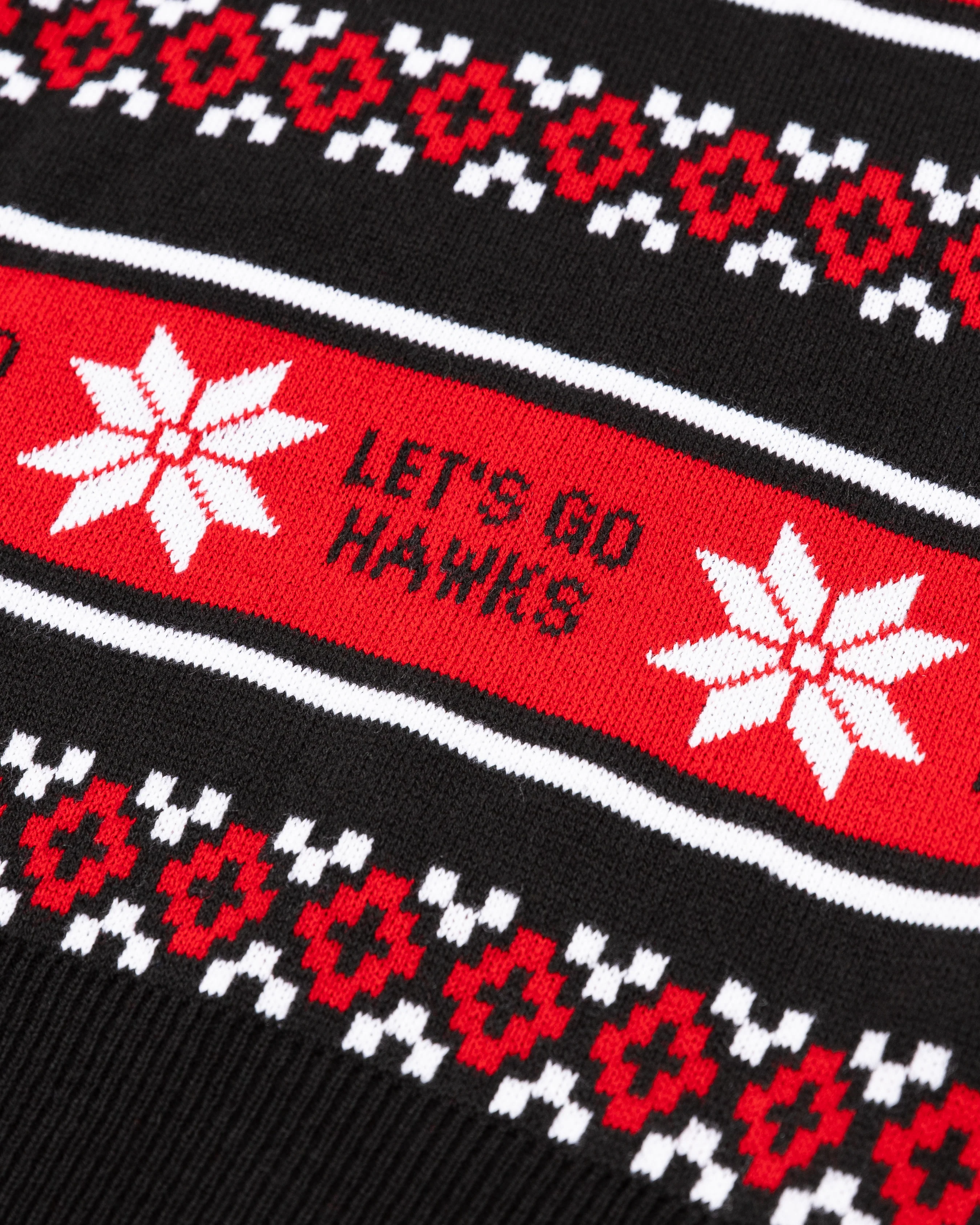 Chicago Blackhawks Big Logo Ugly Christmas Sweater - Image 4
