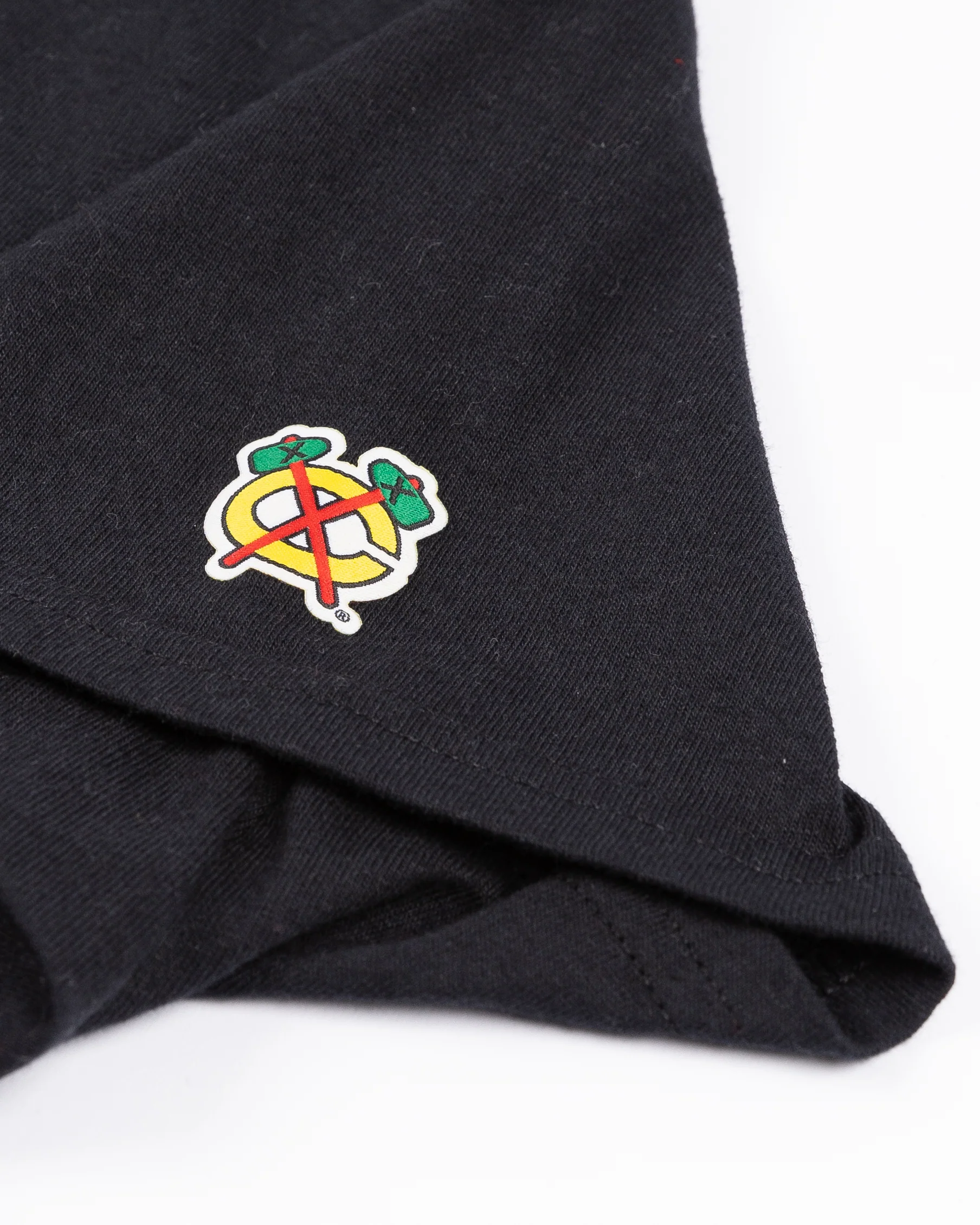 Chicago Blackhawks Primary Black Short Sleeve Tee - Image 3