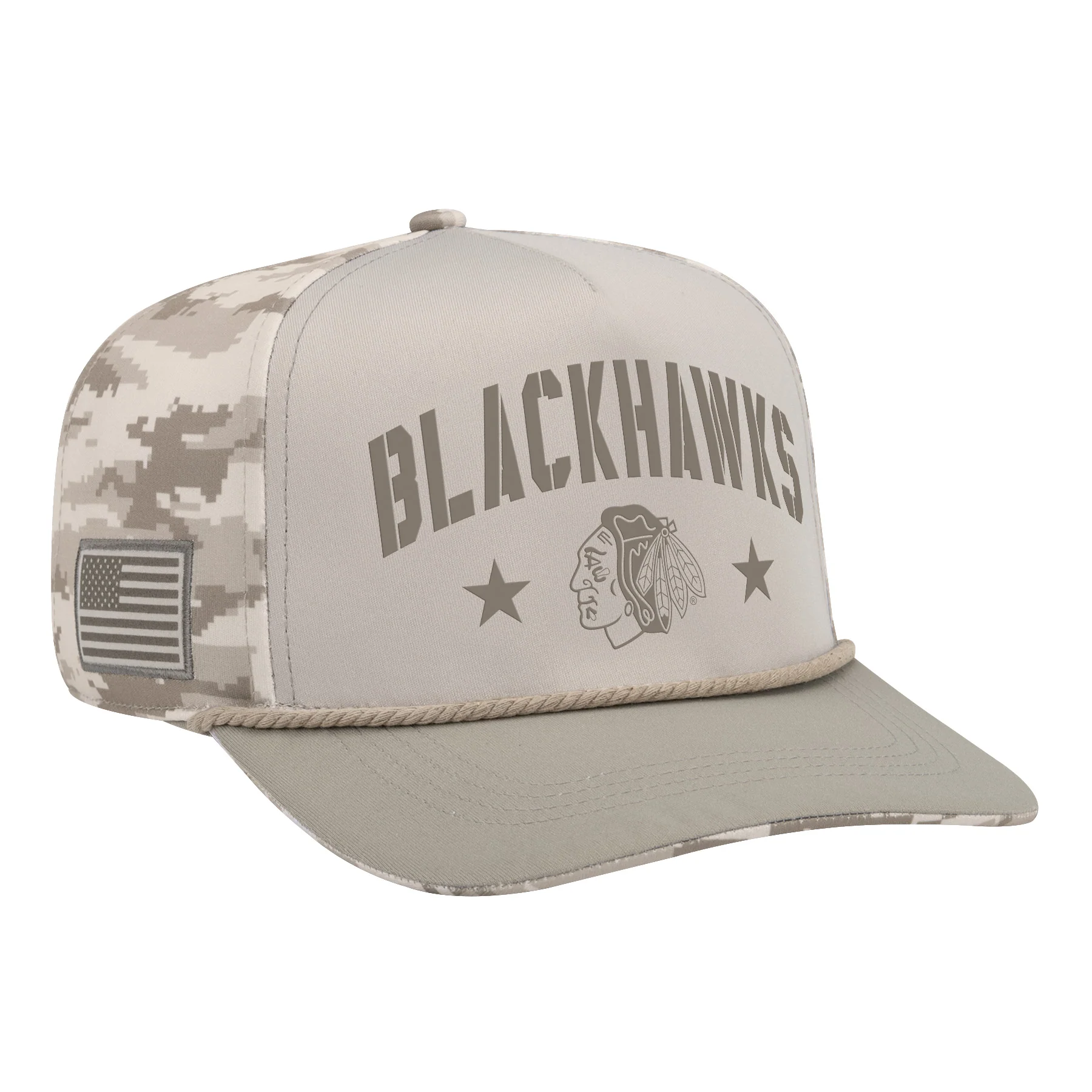 Colosseum Chicago Blackhawks OHT Battalion Rope Snapback - Image 3