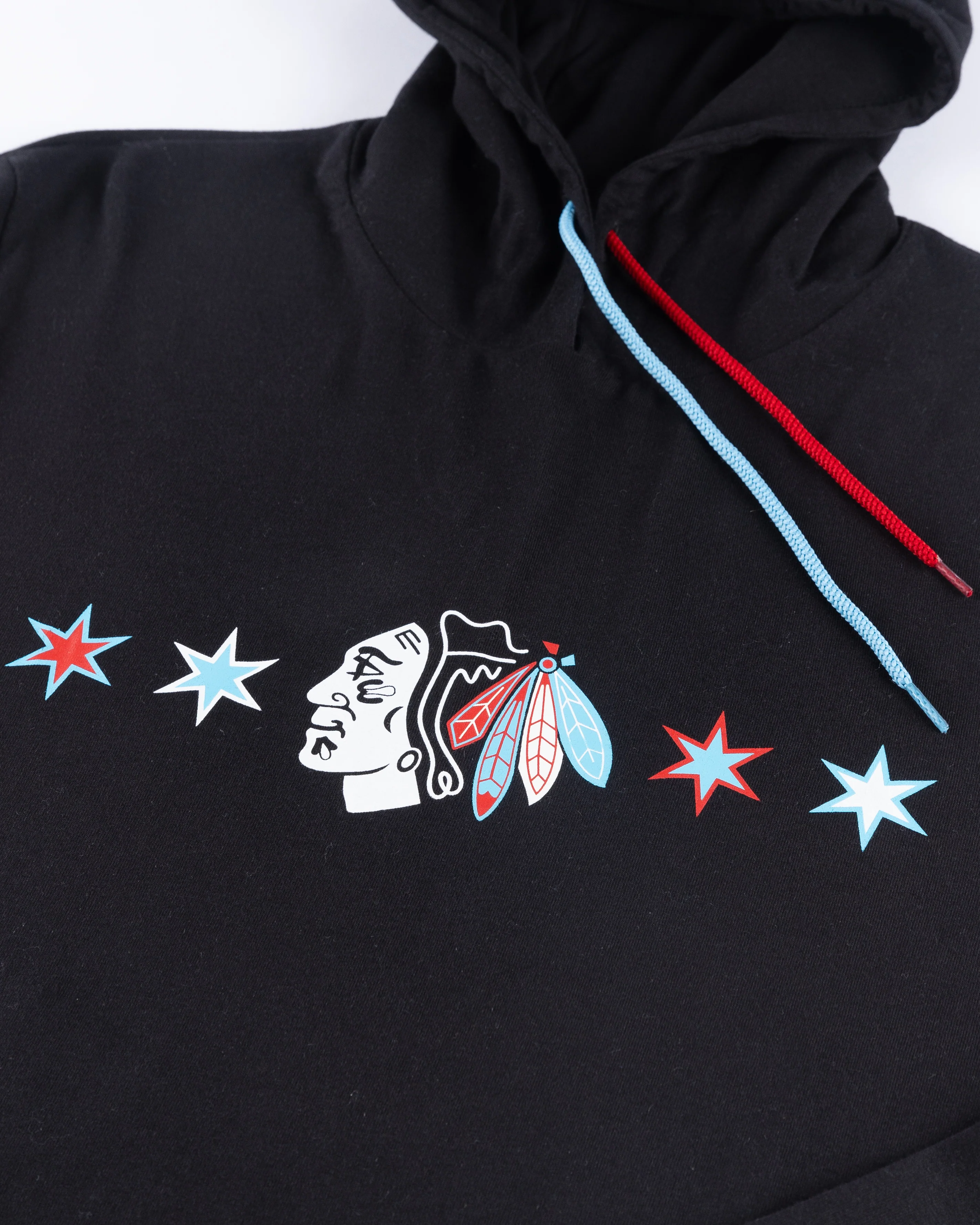 Four Stars Chicago Blackhawks Primary T-Shirt Hoodie - Image 3