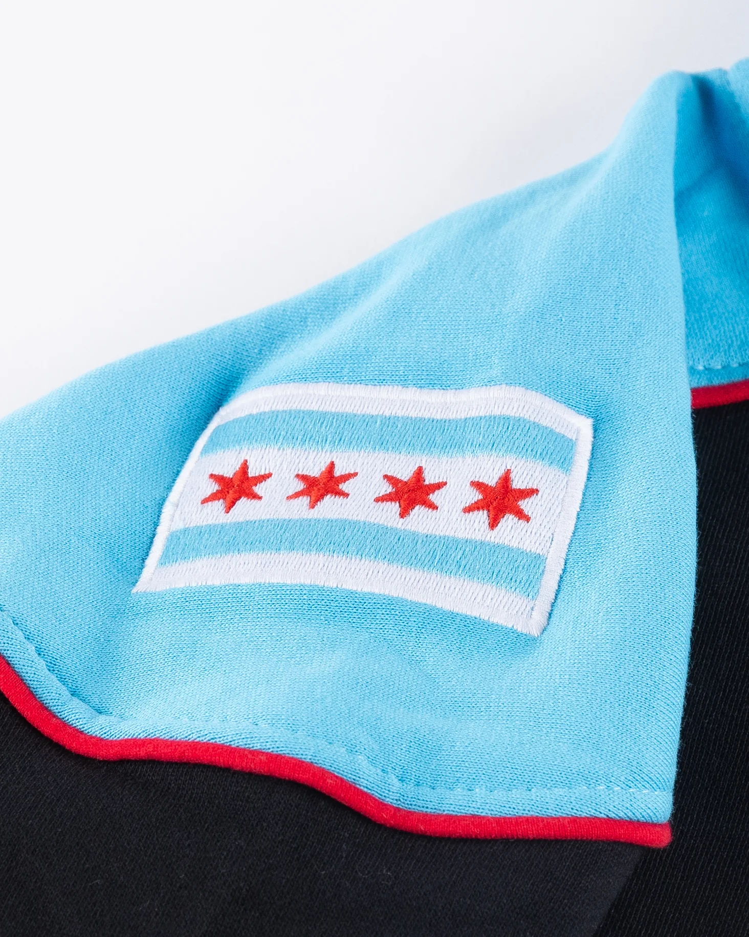 Four Stars Chicago Blackhawks Secondary Stripe Lace Up Jersey Hoodie - Image 5