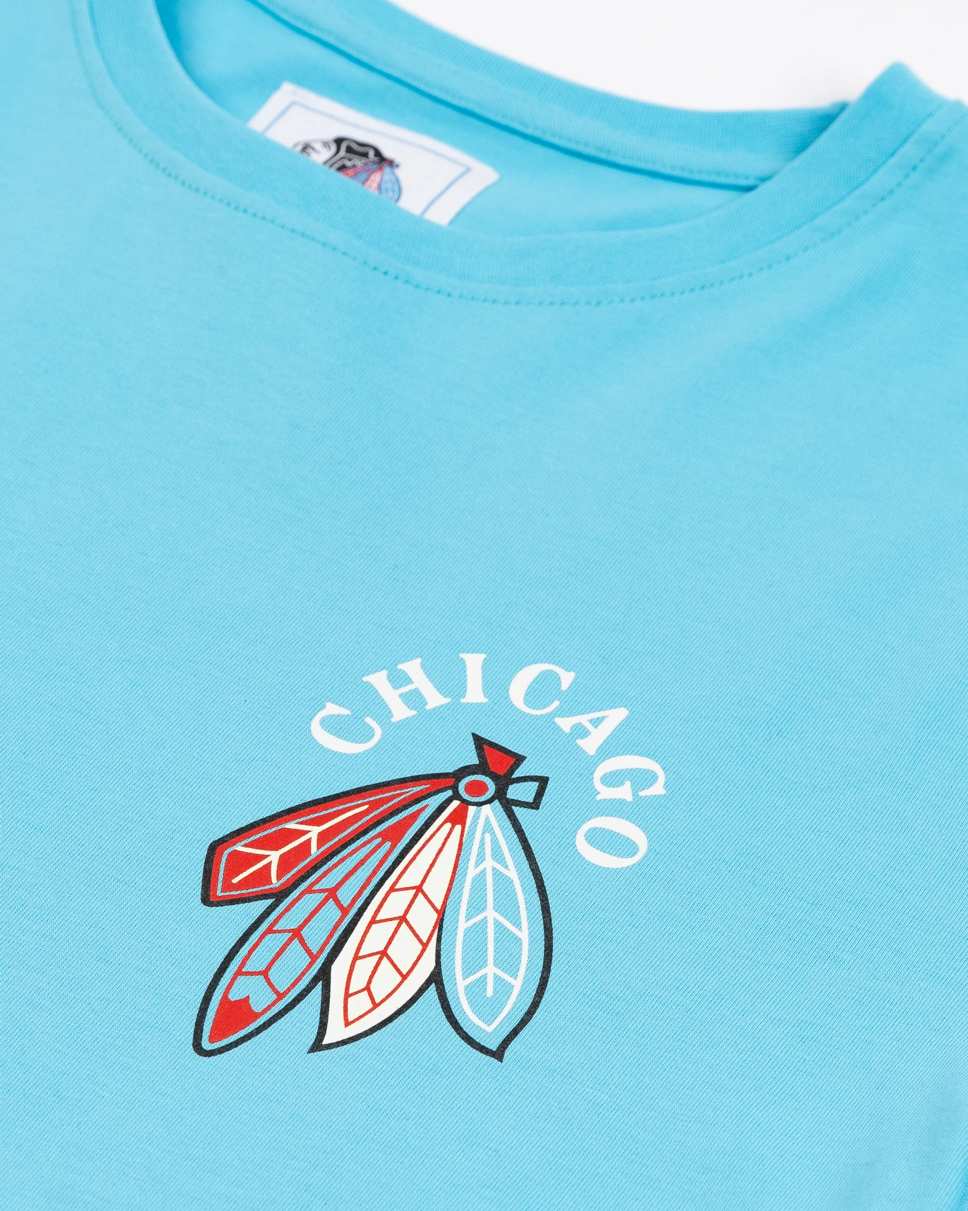 Four Stars Chicago Blackhawks Crest Short Sleeve Tee - Image 3