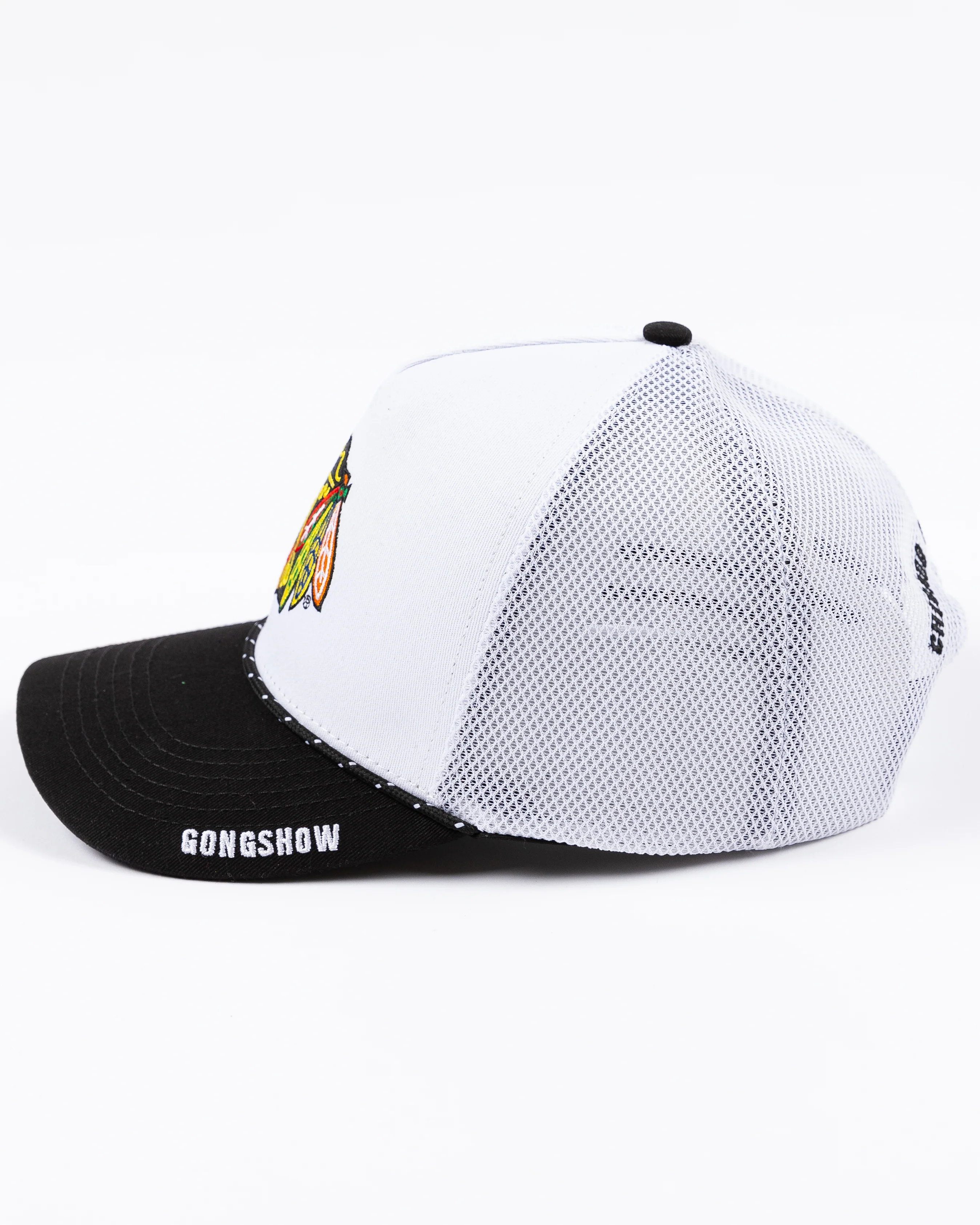 Gongshow Chicago Blackhawks Traditional Trucker Cap with Lace - Image 4