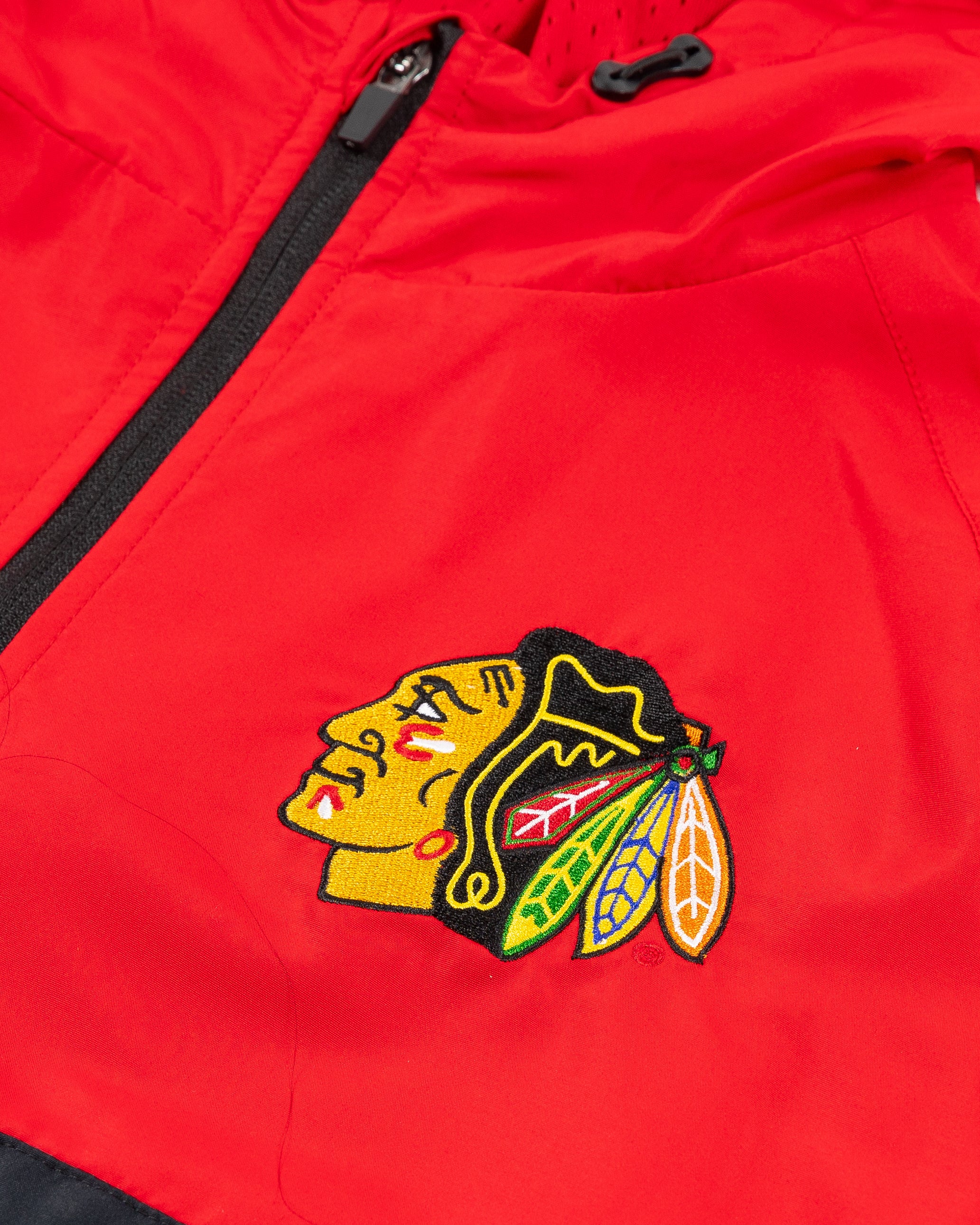 Colosseum Chicago Blackhawks Reloaded Half Zip Anorak Jacket - Image 4