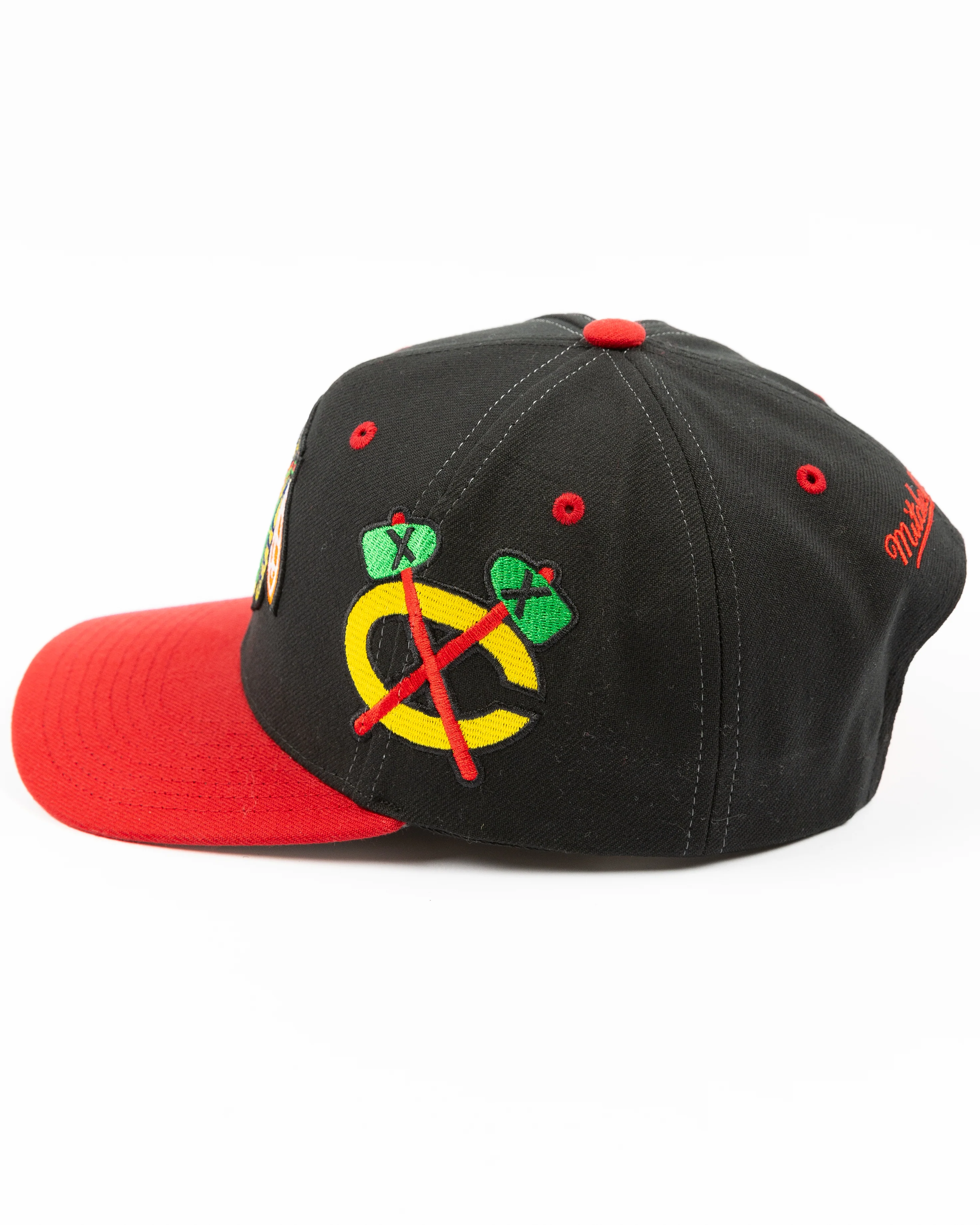 Mitchell & Ness Chicago Blackhawks Overbite Snapback - Image 4
