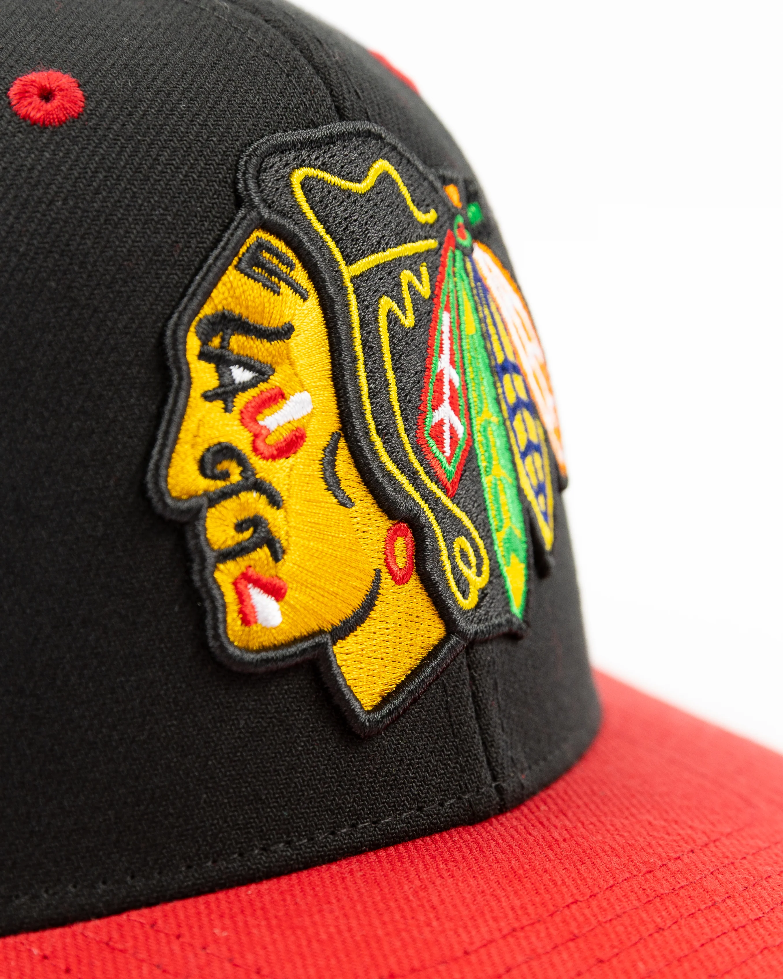 Mitchell & Ness Chicago Blackhawks Overbite Snapback - Image 6