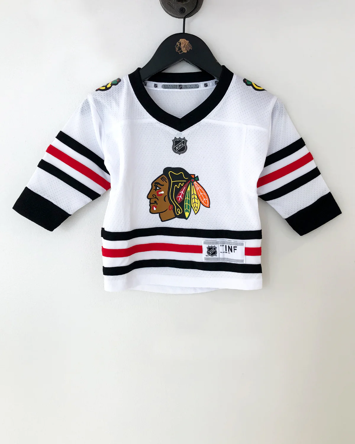 Infant Chicago Blackhawks Blank Away Jersey - Image 4