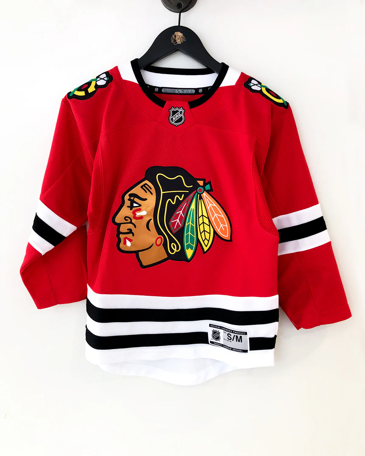 Youth Chicago Blackhawks Blank Home Premier Jersey - Image 5