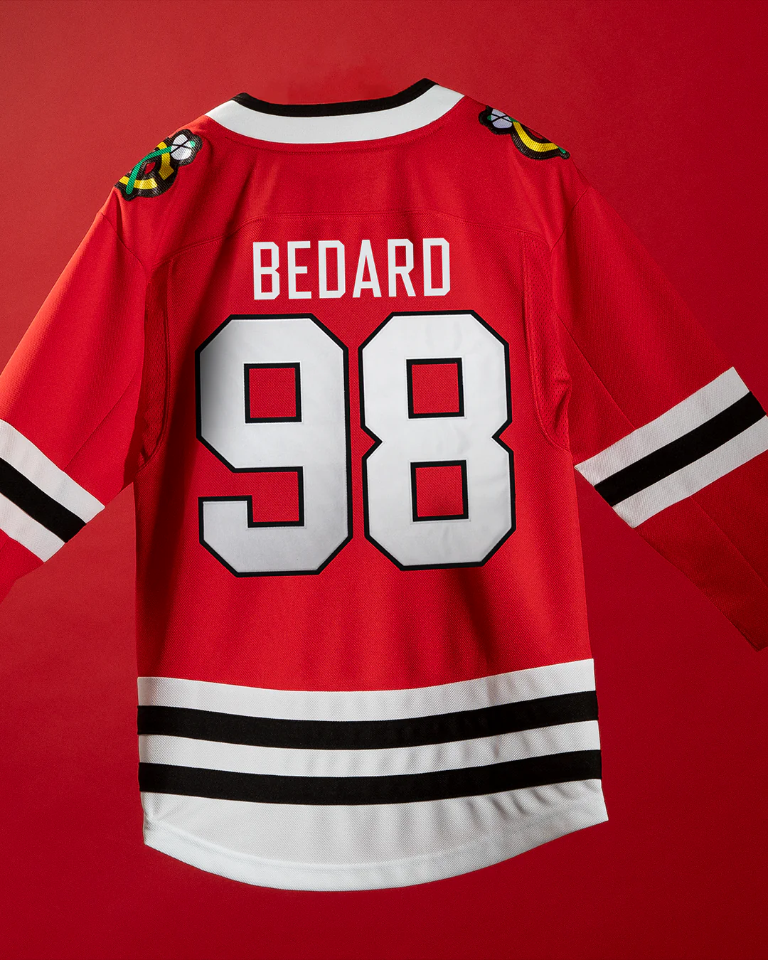 Youth Chicago Blackhawks Connor Bedard Home Premier Jersey - Image 7