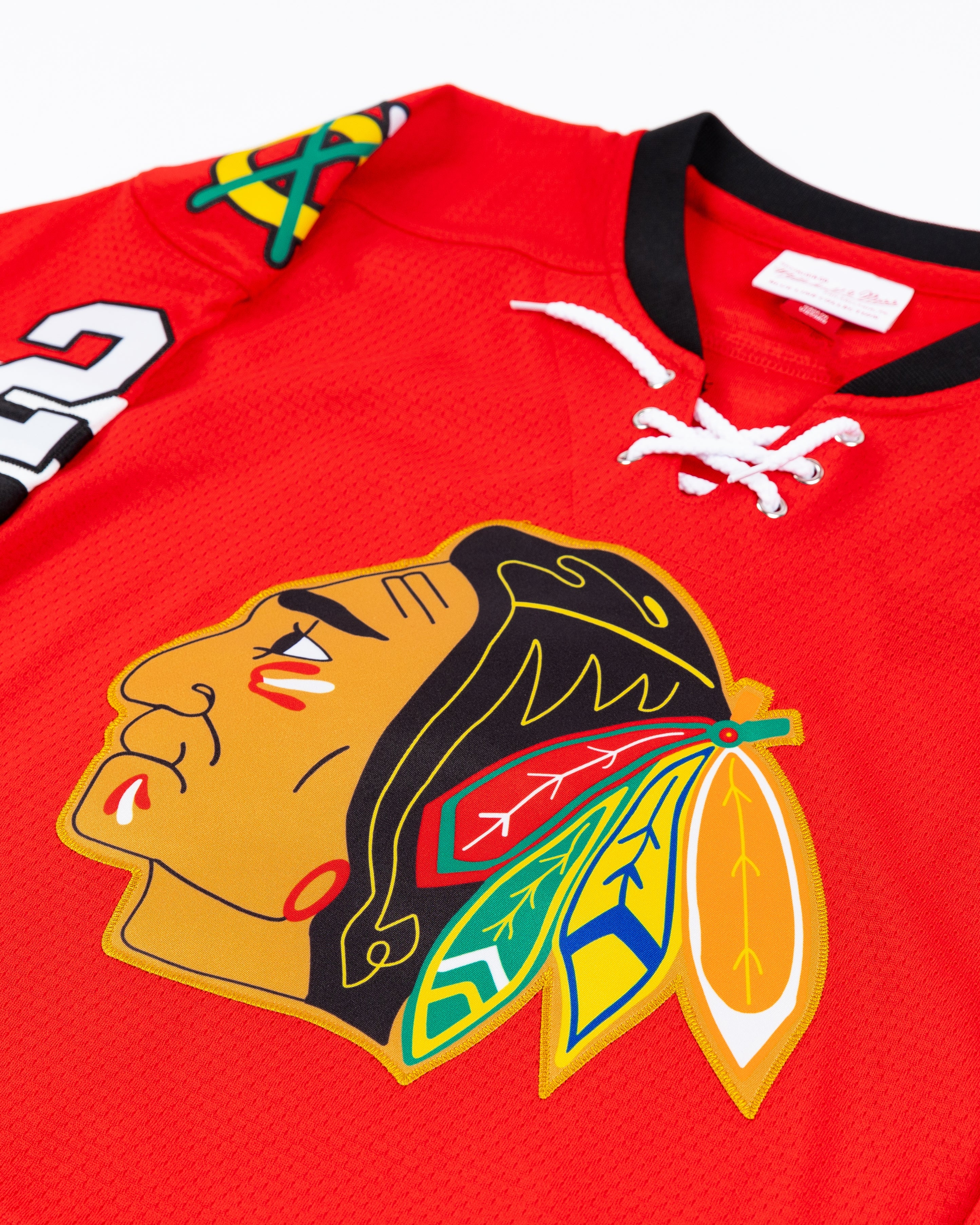 Youth Mitchell & Ness Chicago Blackhawks Mikita Blue Line Jersey - Image 3