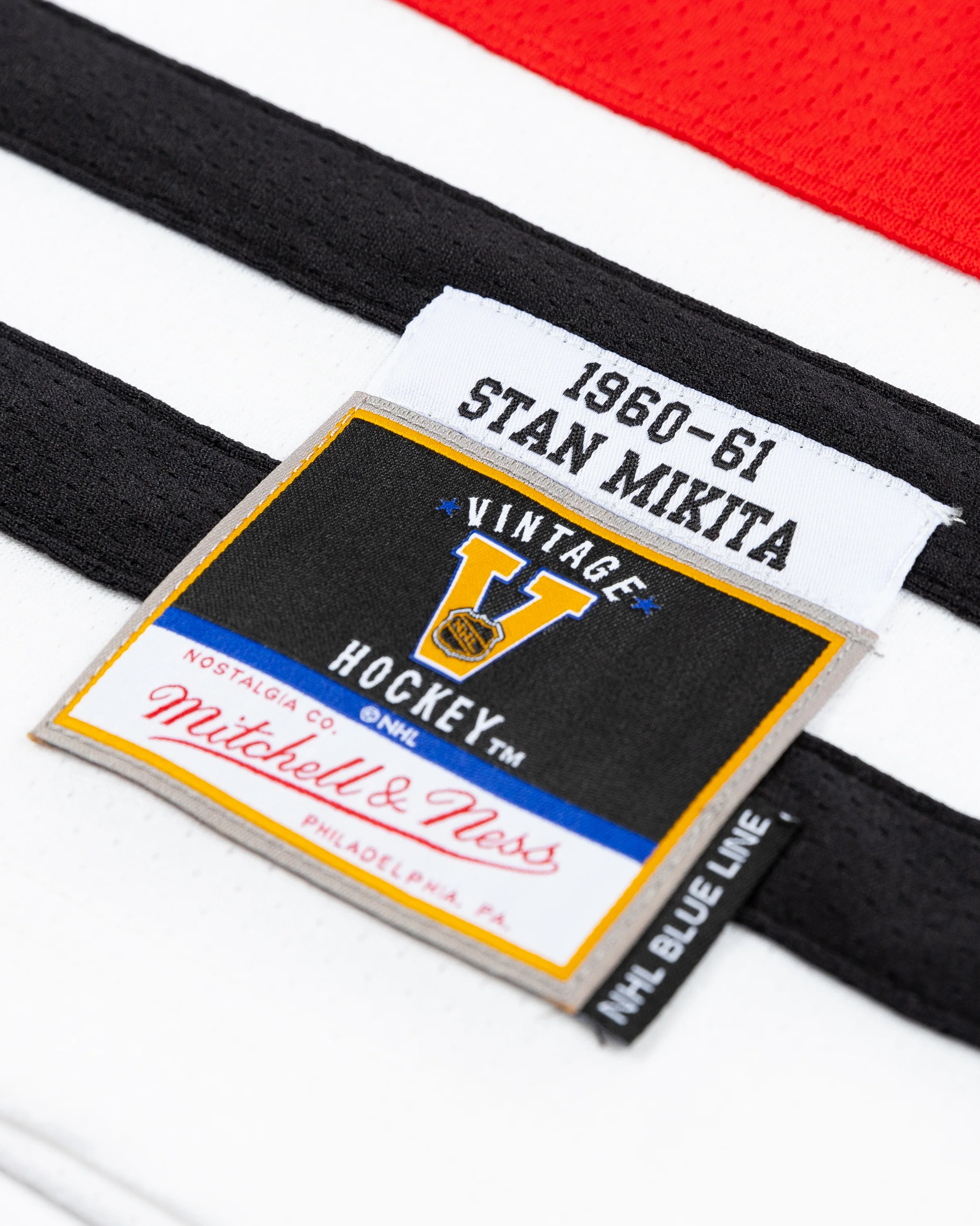 Youth Mitchell & Ness Chicago Blackhawks Mikita Blue Line Jersey - Image 4